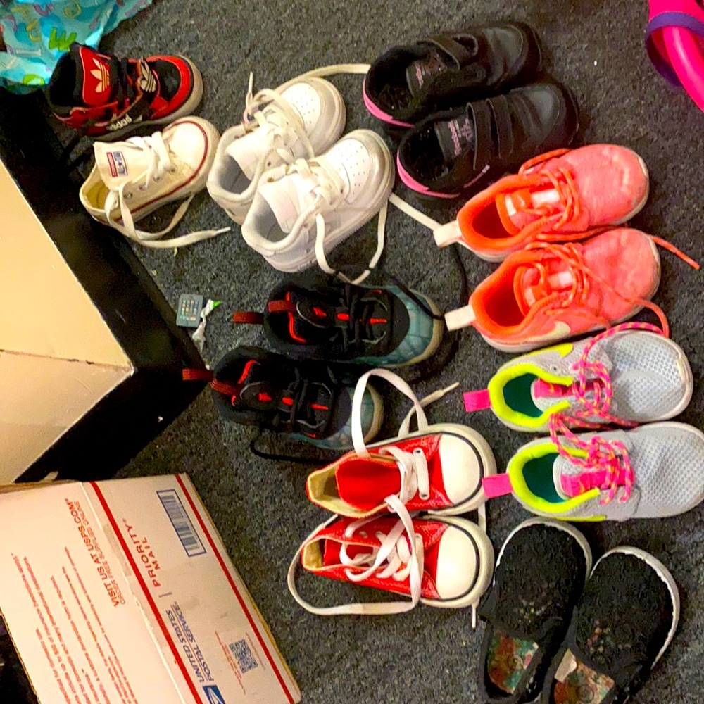 Couple pair of sneakers . Size 4&5